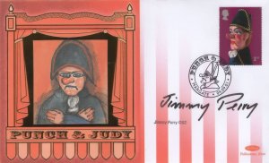 Jimmy Perry OBE Dads Army Hi-De-Hi Punch & Judy Hand Signed FDC