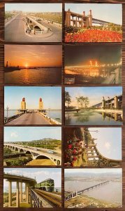 Book folder 10 views postcards of Nanjing China