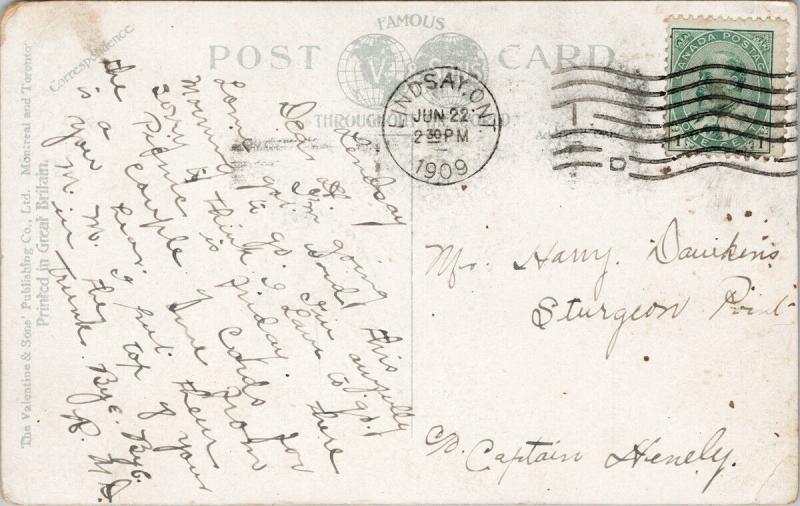 Union High School Lindsay Ontario ON Students c1909 Postcard D99