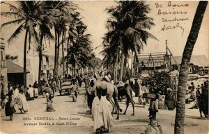 CPA AK Fortier 364 Saint Louis- Avenue Dodds a Guet N'Dar SENEGAL (812151)