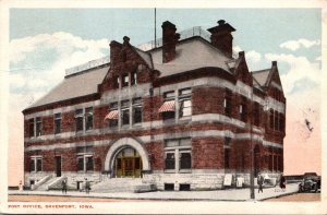 Iowa Davenport The Post Office 1917