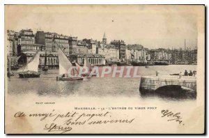 Postcard Old Marseille's Old Port Entrance