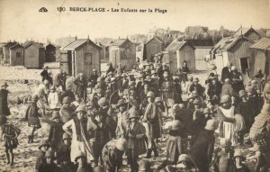 CPA BERCK-PLAGE - les enfants sur la plage (145398)