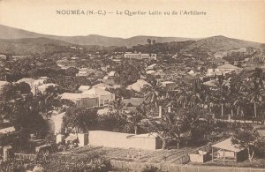 New Caledonia South Pacific La Quarter Latin vu de L'Artillerie Postcard