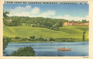 Cassadaga NY Postcard Our Lady of Lourdes Seminary