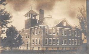 Wyoming Wy Postcard Real Photo RPPC c1910 THAYER JUNCTION Loramie? SCHOOL HOUSE