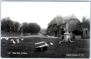 c1940s Gullane, Firth of Forth, East Lothian, Scotland RPPC West Real Photo A132