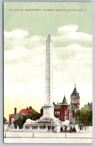 Mckinley Monument  Niagara Square  Buffalo New York  Postcard  c1910