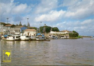 Postcard Brazil - Partial View of Belem with Castle of Fort