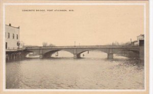 Wisconsin Fort Atkinson Concrete Bridge 1932