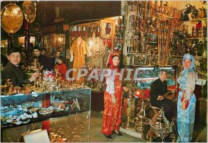 Postcard Modern Istanbul Grand Bazaar ve Guzellikleri Interior Grand Bazaar m...