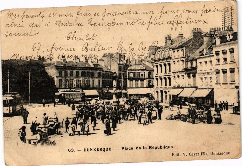 CPA DUNKERQUE - Place de la Republique (137234)