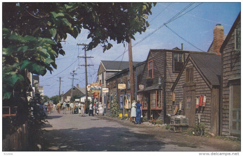 ROCKPORT, Massachusetts; Entrance to Bearskin Neck, PU-1964