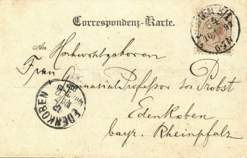 austria, VIENNA WIEN, Reichsrathsgebäude Parliament (1897) Postcard