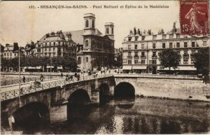 CPA Besancon Pont Battant et Eglise de la Madeleine FRANCE (1098478)