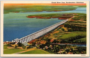 Northeastern OK-Oklahoma, Grand River Dam, Hydroelectric Power Plant, Postcard