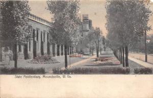 E73/ Moundsville West Virginia Postcard 1909 State Penitentiary Entrance