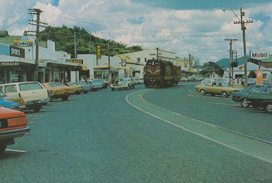 Karakawa Northland Tram Mobil Petrol Station New Zealand Postcard