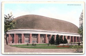 Mormon Tabernacle Salt Lake City Utah UT Grounds & Historical Landmarks Postcard