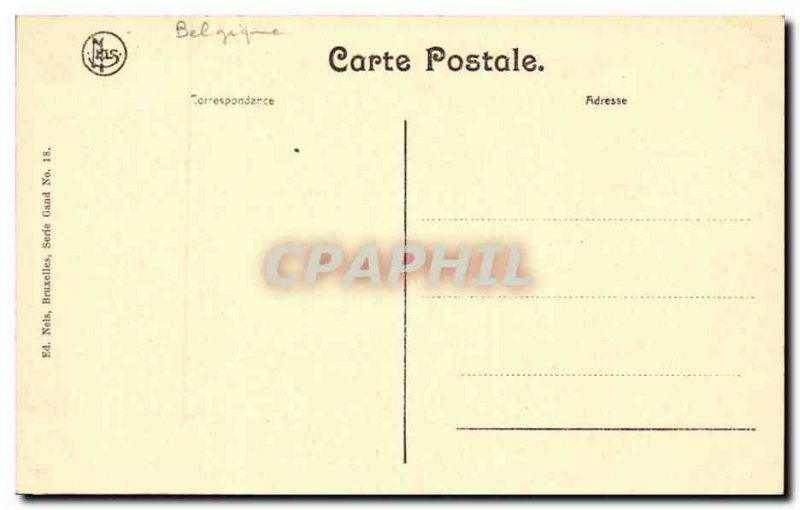 Postcard Ancient Ruins Ghent Saint Bavo