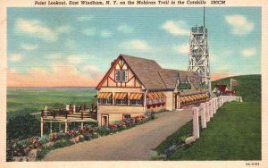 Vintage Postcard Point Lookout Mohican Hill Catskills East Windham New York NY