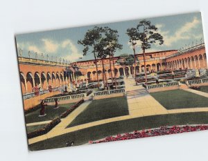 Postcard Inner Court Of Ringling Art Museum Sarasota Florida USA