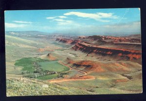 Laramie & Cheyenne, Wyoming/WY Postcard, Scenic Valleys & red Rock Formations