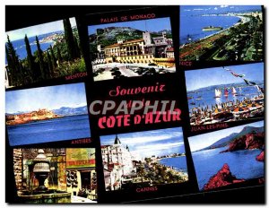 Modern Postcard Souvenir de La Cote d & # 39Azur Monaco Vence Cannes L & # 39...