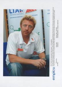 Boris Becker Before Young Tennis Talent Search Training Press Photo