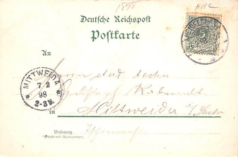 Zum Alian Heidelberg Germany 1898 