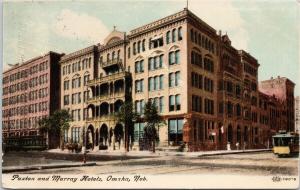 Paxton and Murray Hotels Omaha Nebraska NE c1908 Postcard D88