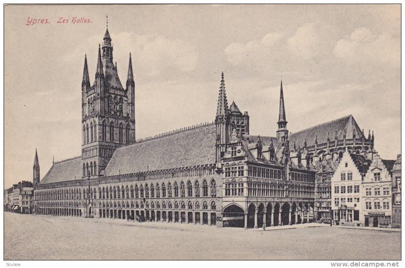 Les Halles, Ypres (West Flanders), Belgium, 1900-1910s