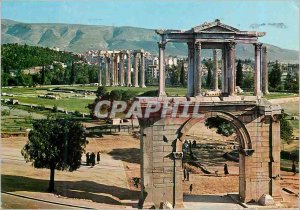 Postcard Modern Athens Adrian's Gate and the Olympieion