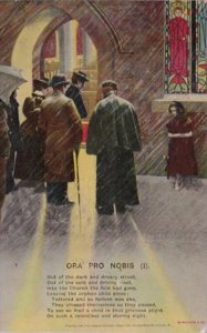 Bamforth Men Entering Church Ora Pro Nobis No 1