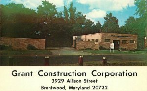 Advertising Grant Construction Corporation Payne's Dexter Postcard 21-612