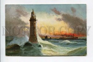 426464 UK LIGHTHOUSE ship liner Vintage postcard