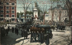 Waterbury Connecticut CT Funeral of Governor Lilley c1910 Vintage Postcard