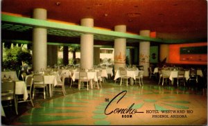 The Concho Room Hotel Westward Ho Phoenix Arizona Vintage Postcard W.A. Krueger