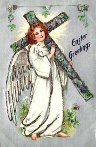 Tucks Easter With Angel Carrying Cross