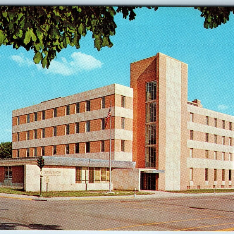 c1960s Fort Dodge, IA Government Federal Building Feds Post Office Govt PC A242