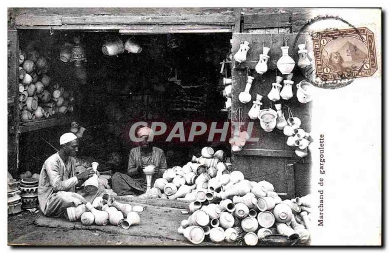 Postcard Ancient Egypt Egypt Merchant Gargoulette