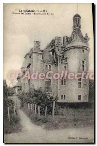 Old Postcard Le Chatelet S and M Chateau des Dames Farm Entree