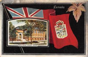 Public Library Windsor Ontario Canada 1910 postcard