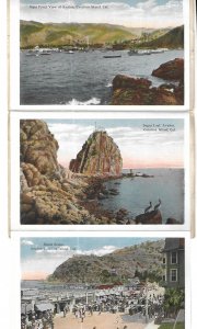Catalina Island, California Souvenir Post Card Fold Out, unmailed