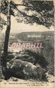 'Old Postcard Bagnoles de l''Orne a view of the lake and the valley of the Vee'