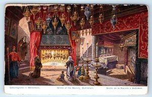 Grotto of the Nativity BETHLEHEM Palestine Postcard