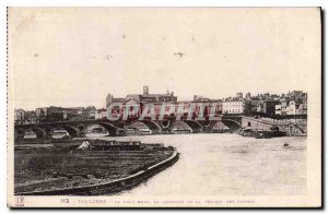 Postcard Old Toulouse Pont Neuf The Gabonne and Prairie Filters