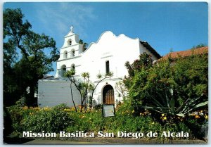 Postcard - Mission Basilica San Diego de Alcala - San Diego, California