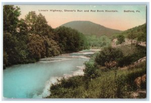 c1920 Lincoln Highway Shover Run Red Bank Mountain Bedford Pennsylvania Postcard