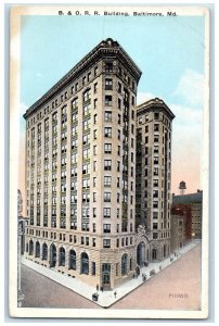 c1920 BORR Building Exterior Street Baltimore Maryland Vintage Antique Postcard